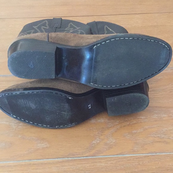 Leather & Suede Country Western Cowgirl Cowboy Boots- Masterson Boot Co - Picture 4 of 13